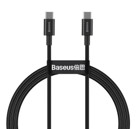 Aukščiausios Kokybės Usb-c Kabelis Usb-c Quick Charge Fcp 100w 5a 20v 1m Juodas