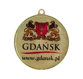 Auksinis Generolo Medalis Su Vieta Emblemai 25 Mm - Plieninis Medalis Su Liuksorine Spauda