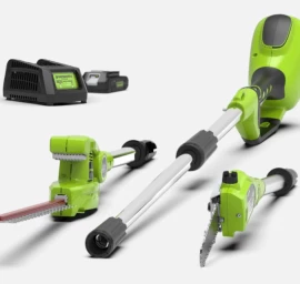 AUKŠTAPJOVĖS IR GYVATVORIŲ GENĖTUVO KOMPLEKTAS Greenworks, 6952909065380