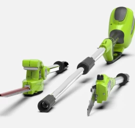 AUKŠTAPJOVĖS IR GYVATVORIŲ GENĖTUVO KOMPLEKTAS Greenworks, 6952909065397