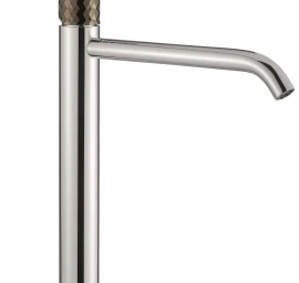 Aukštas maišytuvas praustuvui - dubeniui Xenon Charme su Graphite rankenėle