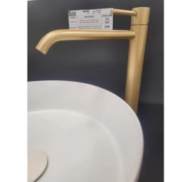 Aukštas maišytuvas praustuvui Xenon Slim PRIMAVERA Oro Scuro, su dugno vožtuvu 444OS5250 01