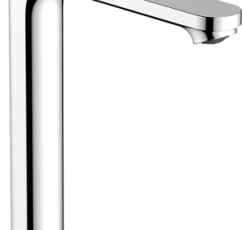Aukštas praustuvo maišytuvas HANSGROHE Rebris S 240 CoolStart EcoSmart+ su dugno vožtuvu, chromuotas, 72590000