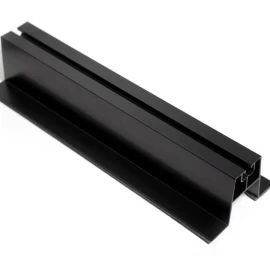 Aukštas profilis tvirtinimui į skardą 60x114x470, juodas , El-Sun