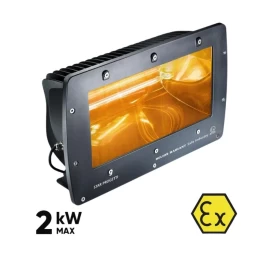 Aukštos apsaugos klasės halogeninis infraraudonųjų spindulių šildytuvas HELIOS RADIANT SAFE INDUSTRY [ATEX]
