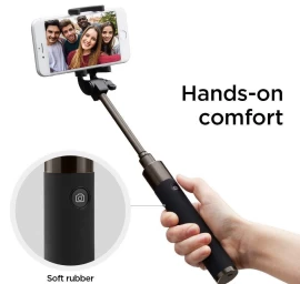 Aukštos Kokybės Teleskopinė Selfie Lazda 18-77cm Juoda