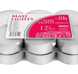 Aura žvakių žibintai Maxi Premium 8h 12 Vnt. Pf35-12s