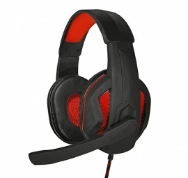 Ausinės Su Mikrofonu Art Hero Black And Red