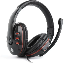 Ausinės Su Mikrofonu Gembird Ghs-402 Juodai Raudonos Spalvos