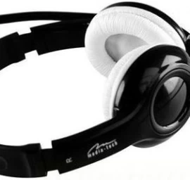 Ausinės Su Mikrofonu Media-tech Epsilon Usb Black And White