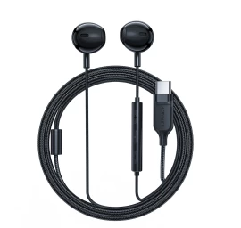 Ausinės Su Usb-c Jungtimi, Mikrofonu Ir Nuotolinio Valdymo Pulteliu 1,2 M - Juodos Spalvos