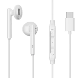 Ausinės Su Usb-c Usb-c Jr-ec05 Baltos Spalvos