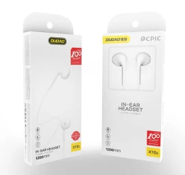 Ausinės X10s Laidinės Ausinės Su 3,5 Mm Mini Lizdu, Baltos Spalvos