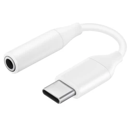 Ausinių Adapteris 3,5 Mm Mini Lizdas Moteriškas - Usb-c Vyriškas, Baltas
