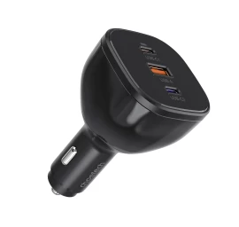 Automobilinis įkroviklis 160 W 2x Usb-c Pd 3.1 1x Usb-a - Juodas