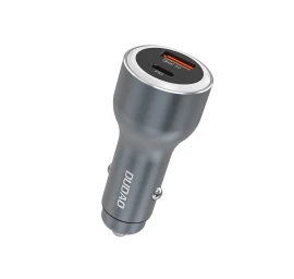 Automobilinis įkroviklis Usb-a Usb-c Pd Qc Led 120w - Pilkas