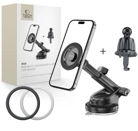 Automobilinis Išmaniojo Telefono Laikiklis Ant Priekinio Stiklo Grotelių magsafe N58 - Juodas