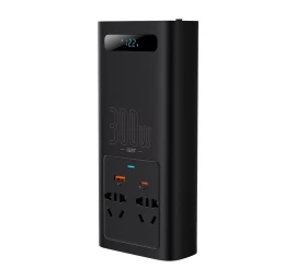 Automobilinis įtampos Keitiklis 12v - 220v Igbt 300w (cn/eu Kištukas), Juodas