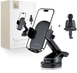 Automobilinis Laikiklis Išmaniesiems Telefonams Kabinoje, Oro Angos V7 - Juodas