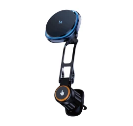 Automobilinis Laikiklis Su Indukciniu įkrovikliu Telefono Ventiliatoriui Ant Grotelių qi Magsafe 15w - Juodas