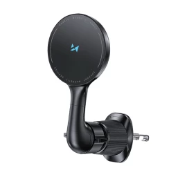 Automobilinis Laikiklis Su Indukciniu Telefono įkrovikliu Ant Grotelių Qi Magsafe 15w