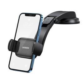 Automobilinis Telefono Laikiklis Ant Priekinio Stiklo Kabinoje, Juodas
