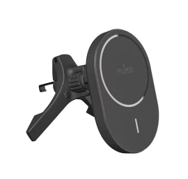 Automobilinis Telefono Laikiklis Su qi2 Magsafe 15 W įkrovikliu - Juodas