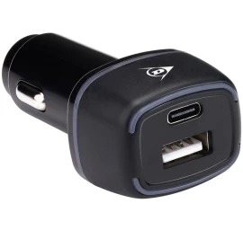 Automobilio įkroviklis Multi Usb A + Usb C Dunlop