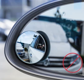 Automobilio šoninis Išgaubtas Aklųjų Zonų Veidrodėlis 2 Vnt.