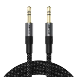 Aux Laidas Su 3,5 Mm Mini Jack Jungtimi, 1 M – Juodas