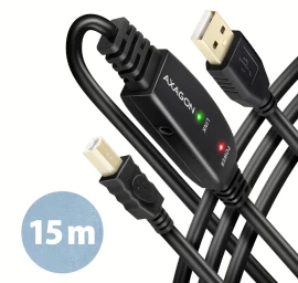 AXAGON ADR-215B USB 2.0 A-M -&gt; B-M act 15m cabl