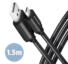 AXAGON BUMM-AM15AB cabl e MicroUSB &lt;-&gt; USB-A 1.