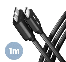 AXAGON BUMM3-CM10AB cab le USB Micro-B &lt;-&gt; USB-