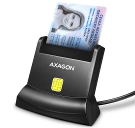 AXAGON CRE-SM4N Smart   card reader USB 1.3m ca