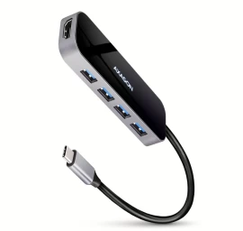 AXAGON HMC-6H4A Hub 4x  USB-A + HDMI PD 100W