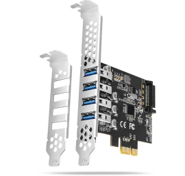 AXAGON PCEU-43RS PCIe A dapter 4x USB3.0 UASP V