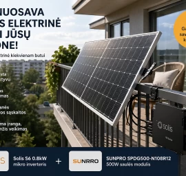 Gyvenate bute? Turėkite savo saulės elektrinę.