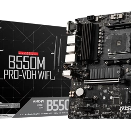 B550M PRO-VDH WIFI AM4  4DDR4 HDMI/DP/VGA mATX