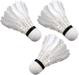 Badmintono Plunksninės Strėlytės Enero 3 Vnt. Baltos Spalvos