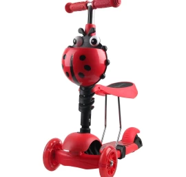 Balansavimo Paspirtukas 3in1 Enero Ladybird Red