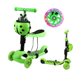Balansinis Paspirtukas 3in1 Enero Ladybird Green