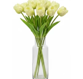 Balta Tulpė 38 Cm Gyva Pavasario Dekoracija