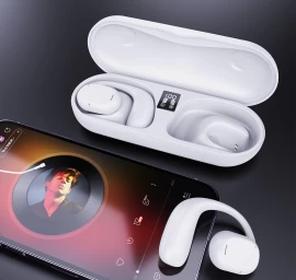 Baltos Spalvos bluetooth Belaidės Ausinės
