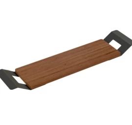 Bambukinė lentynėlė voniai Riho, 67 cm, juoda matinė, 211420