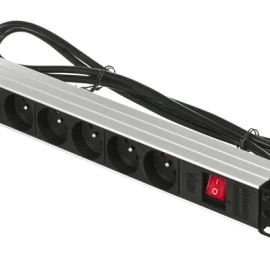 Bar power A-LAN PZ081U (8 x UTE; 16 A (3680 W); 1,8m; black color)