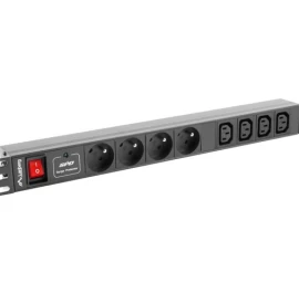 Bar power Lanberg PDU-04E04I-0200-IEC-BK (8 x UTE; 2m; black color)