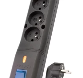 Bar surge protection Lestar LV 530W 5,0m (5 x VDE; 10 A; 5m; black color)