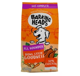 BARKING HEADS Bowl Lickin Goodness pašaras su vištiena 12kg (Geriausias iki 2025.07.23), E-BCK12
