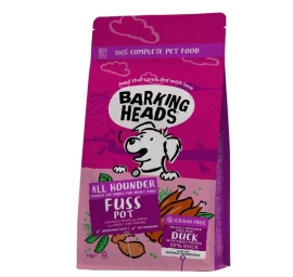 BARKING HEADS Fuss Pot Duck pašaras šunims su antiena 2kg, E-BDK2