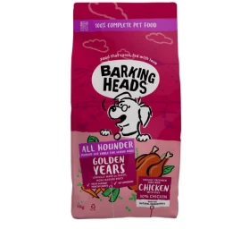 BARKING HEADS Golden Years pašaras šunims su vištiena 12kg, E-BSR12